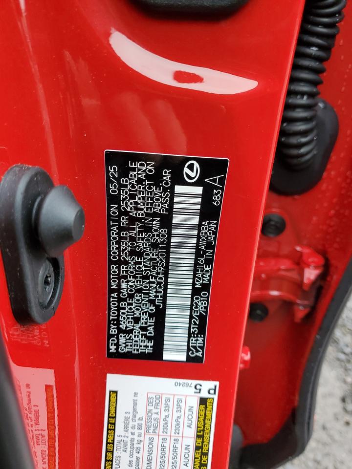 2025 Lexus Ux 300H Base VIN: JTHUCJDH9S2011308 Lot: 86289445