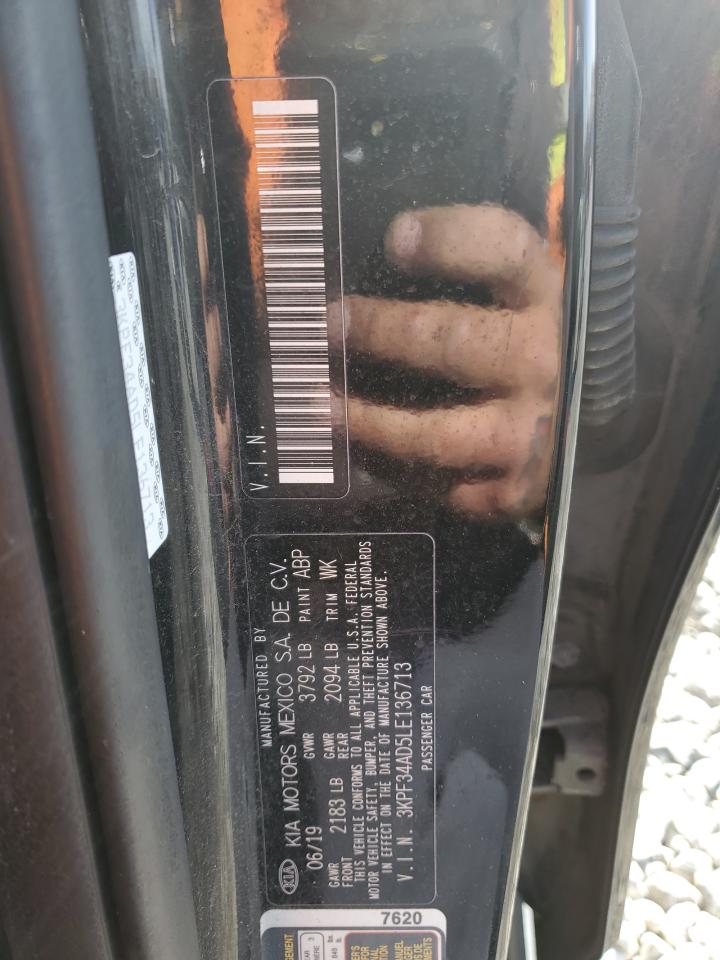 2020 Kia Forte Gt Line VIN: 3KPF34AD5LE136713 Lot: 87231115