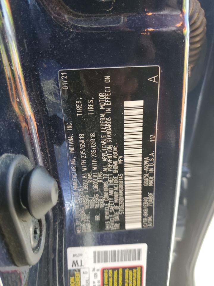 2021 Toyota Highlander Xle VIN: 5TDGZRBH4MS088145 Lot: 82003925