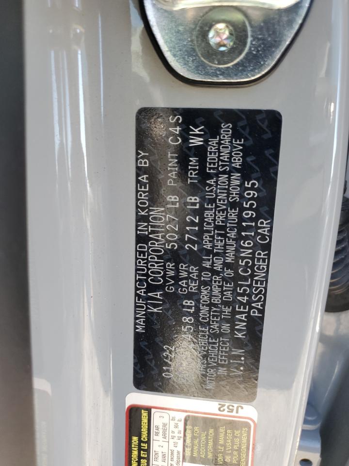 2022 Kia Stinger Gt1 VIN: KNAE45LC5N6119595 Lot: 89740135