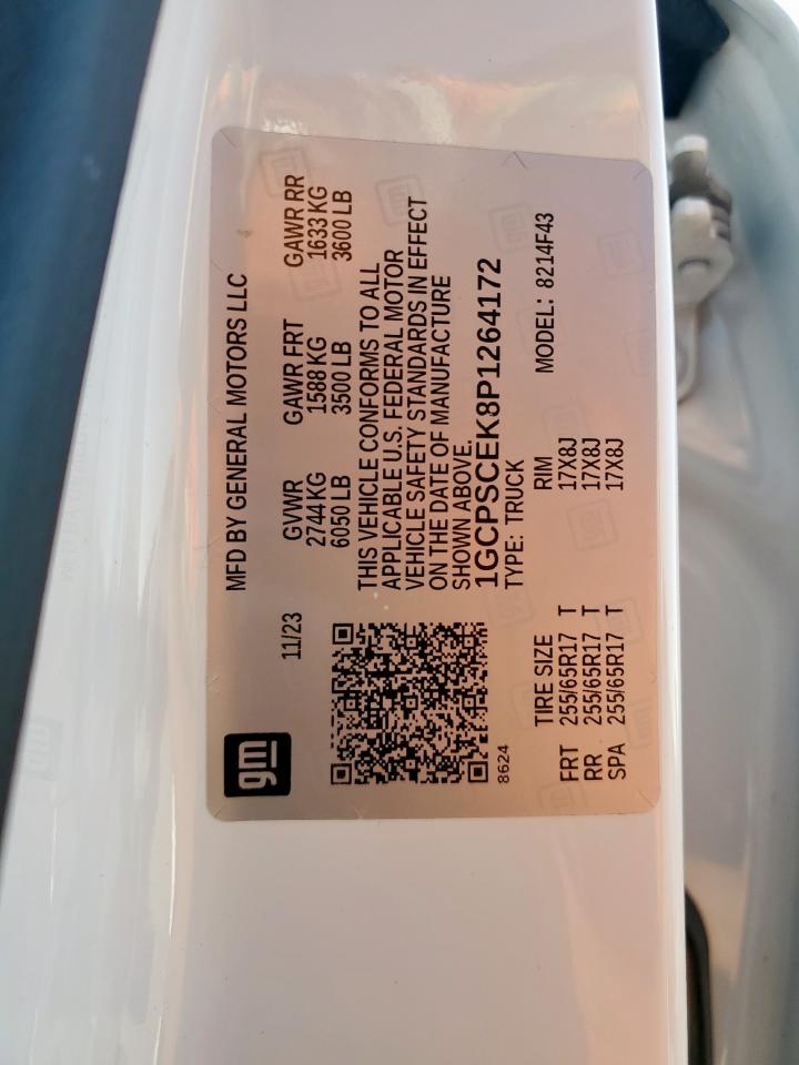 2023 Chevrolet Colorado Lt VIN: 1GCPSCEK8P1264172 Lot: 82303845