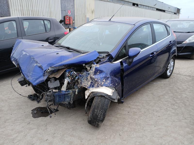 2015 FORD FIESTA 1.25 82 ZETEC 5DR for sale at Copart PETERLEE