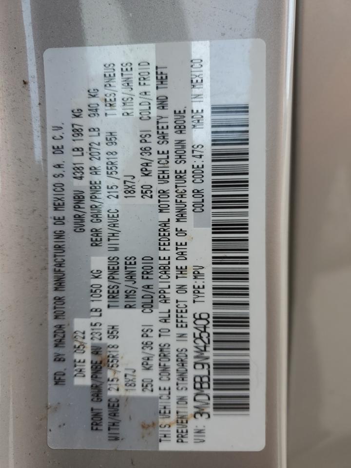 2022 Mazda Cx-30 Select VIN: 3MVDMBBL9NM425406 Lot: 86891345