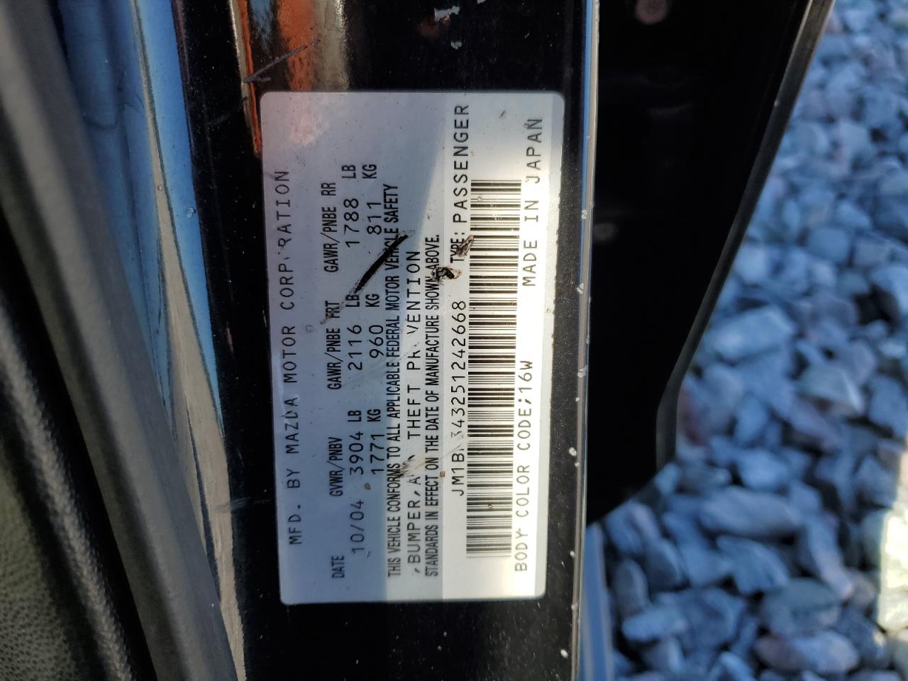 2005 Mazda 3 Hatchback VIN: JM1BK343251242668 Lot: 82361465