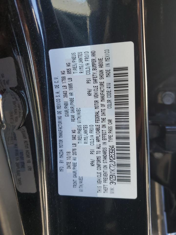 2018 Mazda 3 Sport VIN: 3MZBN1K72JM263984 Lot: 85562355