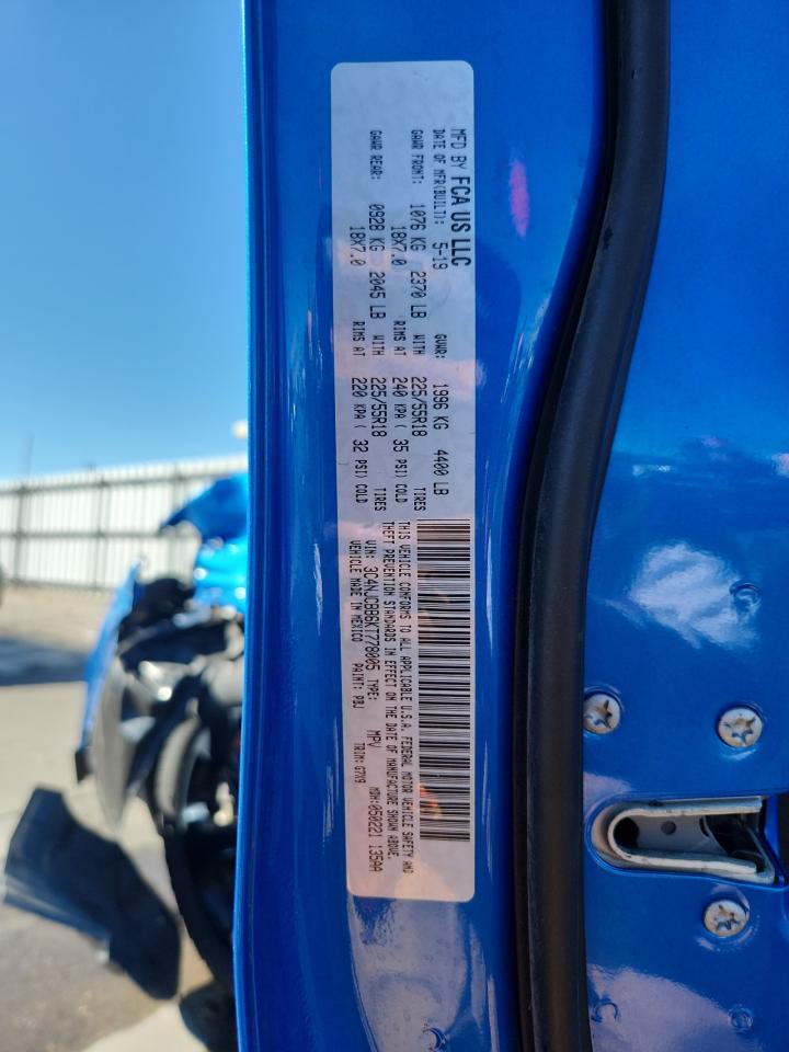 2019 Jeep Compass Latitude VIN: 3C4NJCBB6KT778005 Lot: 90732075