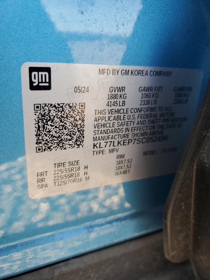 2025 Chevrolet Trax Activ VIN: KL77LKEP7SC052490 Lot: 89905545