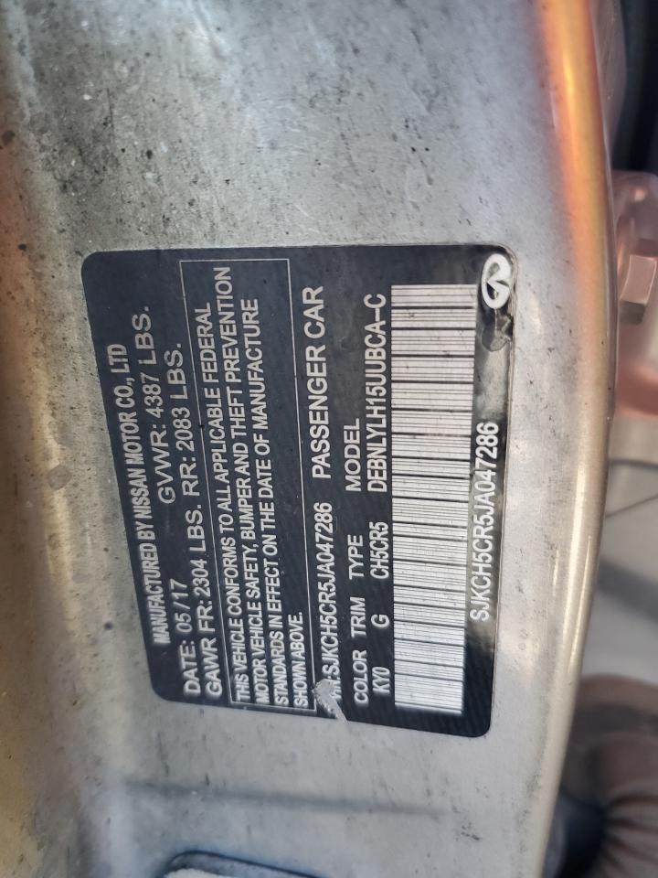 2018 Infiniti Qx30 Base VIN: SJKCH5CR5JA047286 Lot: 82567625