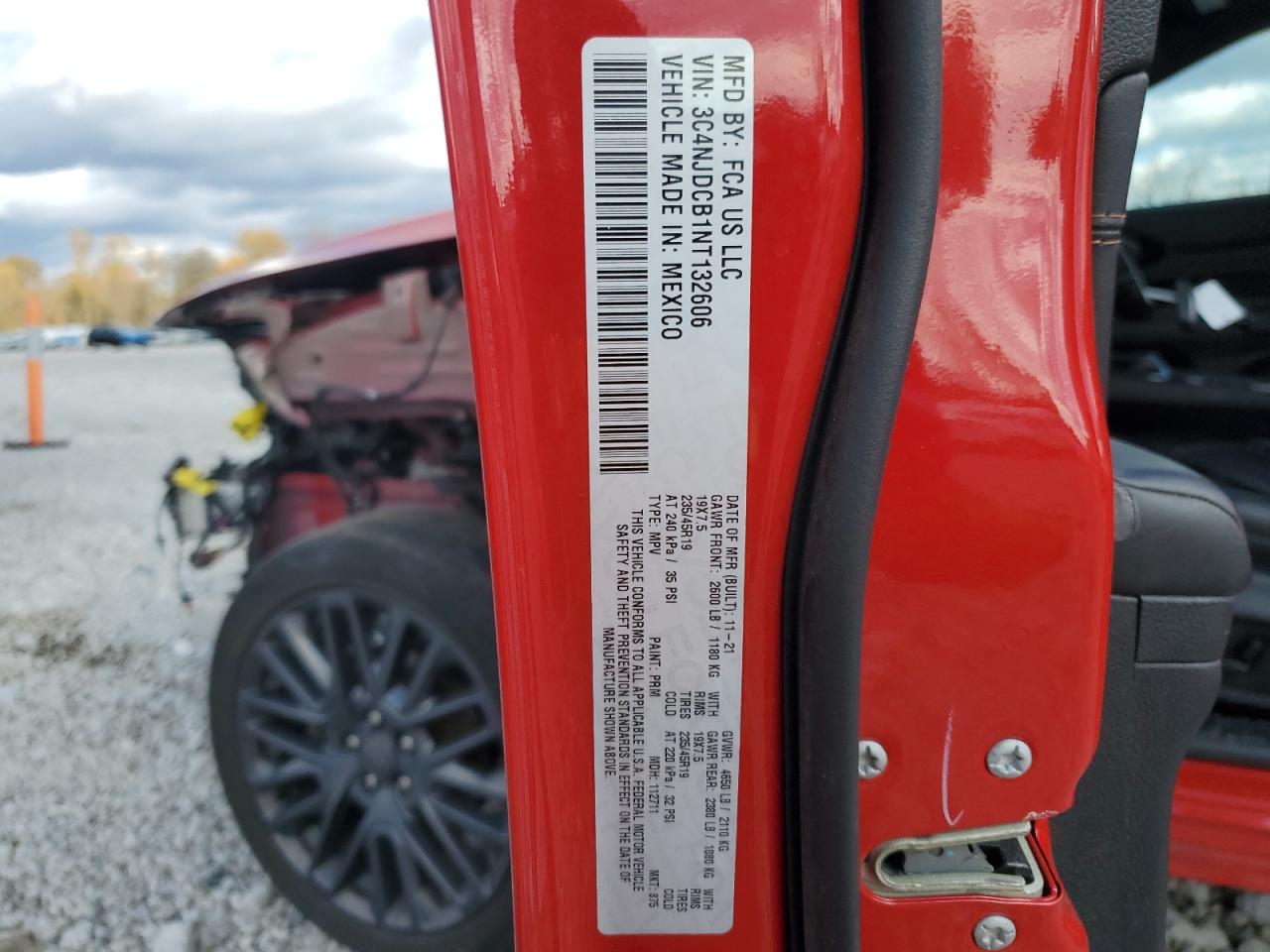 2022 Jeep Compass Limited VIN: 3C4NJDCB1NT132606 Lot: 90623835