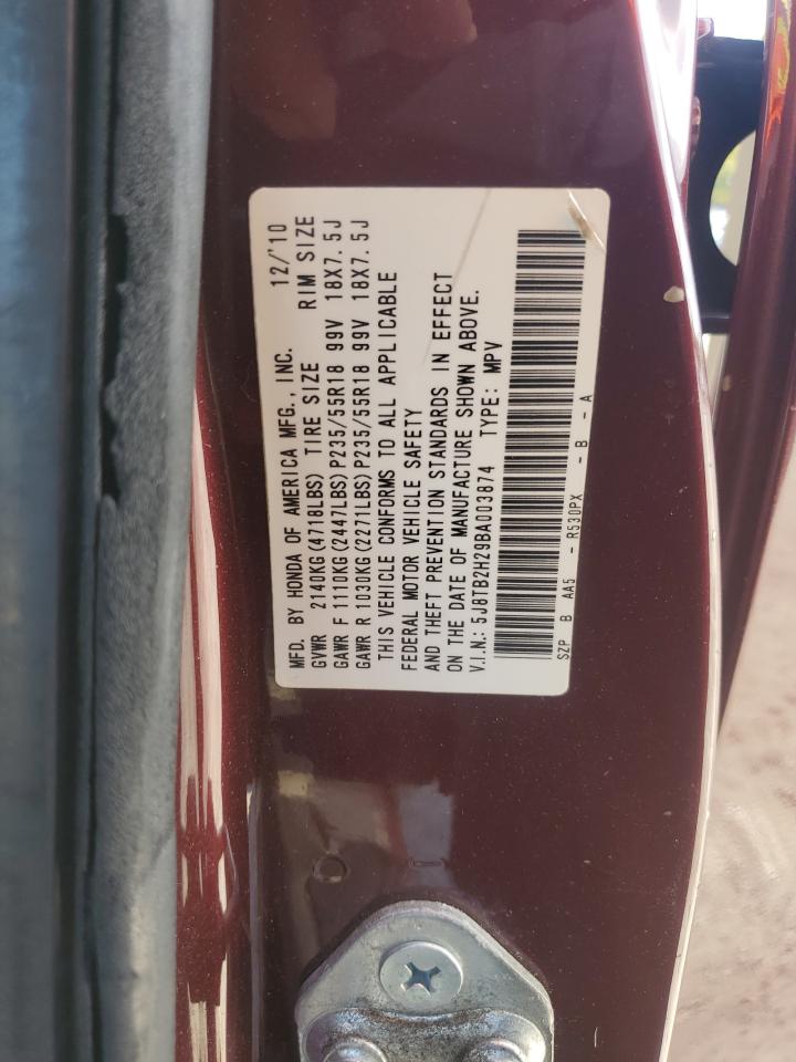 2011 Acura Rdx VIN: 5J8TB2H29BA003874 Lot: 90903245