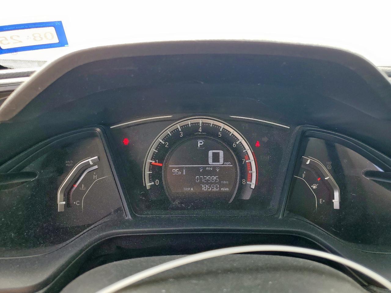 2017 Honda Civic Lx VIN: 2HGFC2F58HH547249 Lot: 85307995