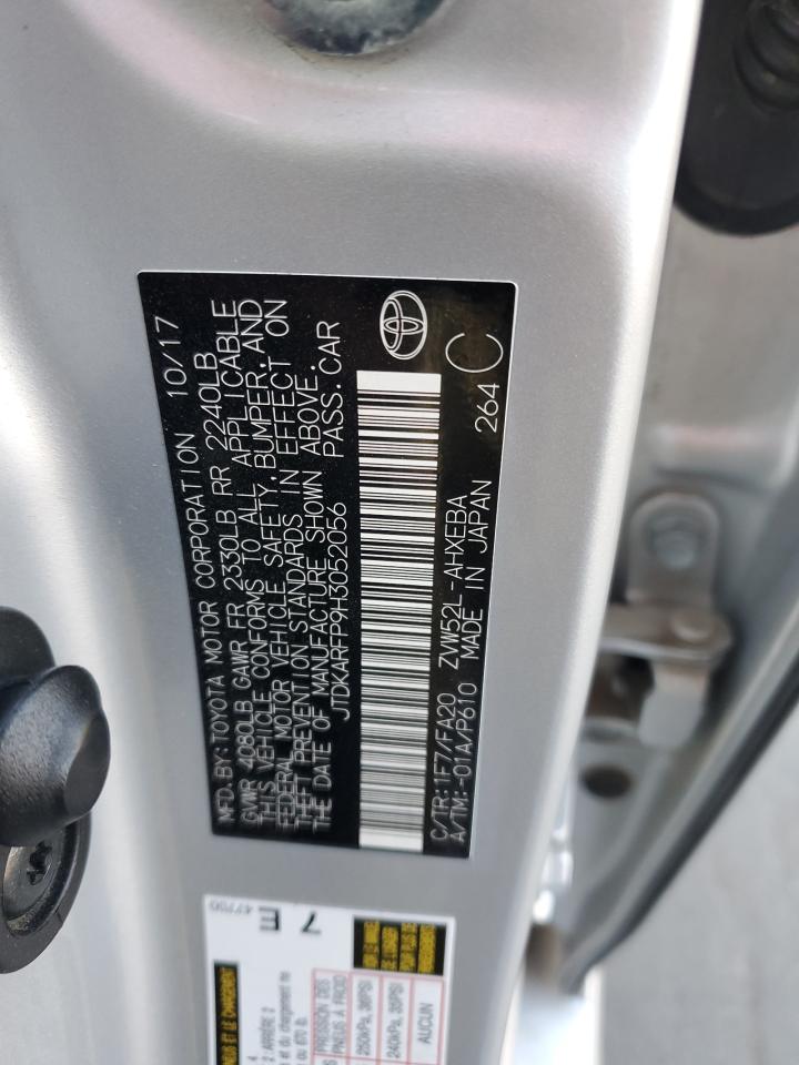 2017 Toyota Prius Prime VIN: JTDKARFP9H3052056 Lot: 84995445