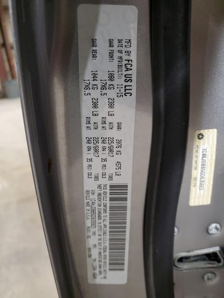 2016 Jeep Compass Sport VIN: 1C4NJDBB5GD635923 Lot: 85956985