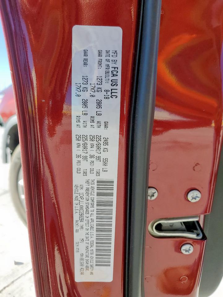 2019 Jeep Cherokee Latitude Plus VIN: 1C4PJLLXXKD280284 Lot: 90555725