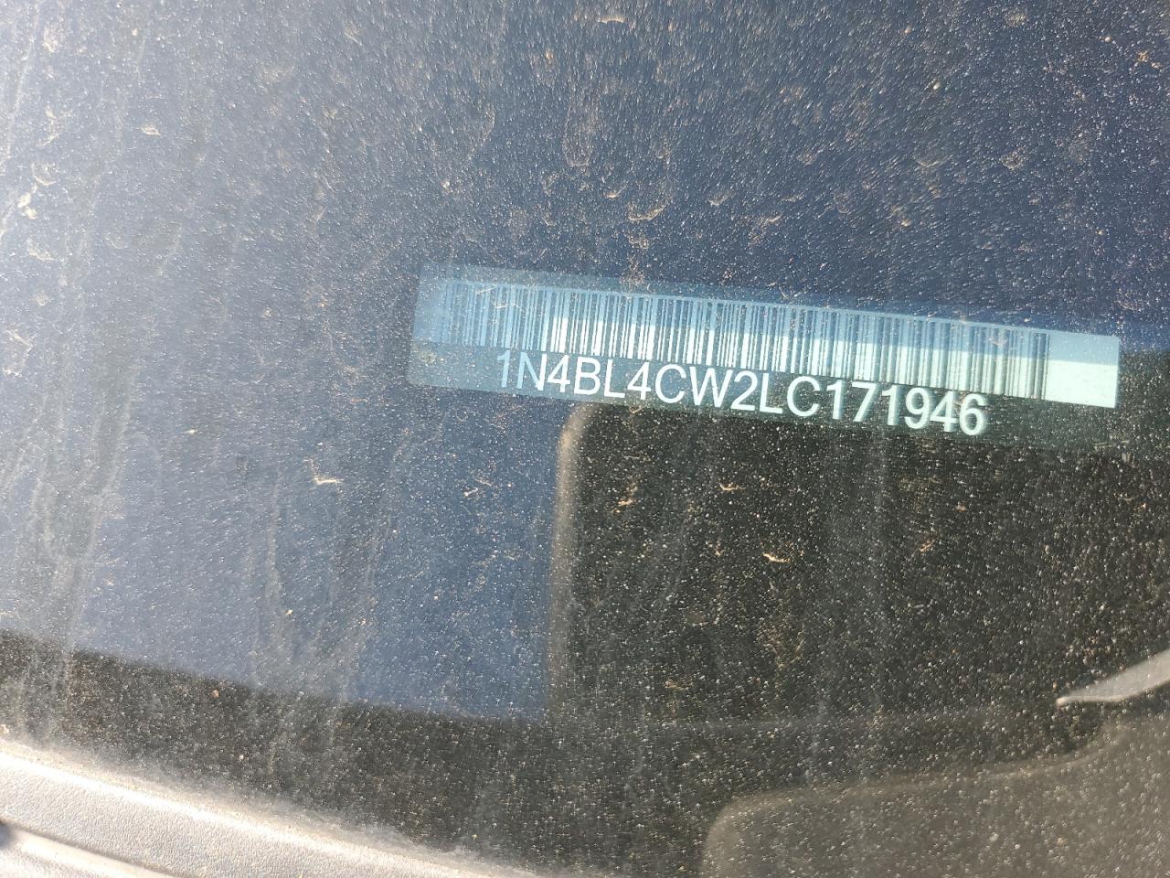 2020 Nissan Altima Sr VIN: 1N4BL4CW2LC171946 Lot: 82261355