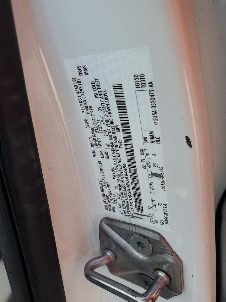 2014 Ford Escape Se VIN: 1FMCU9GX4EUA94484 Lot: 85835035