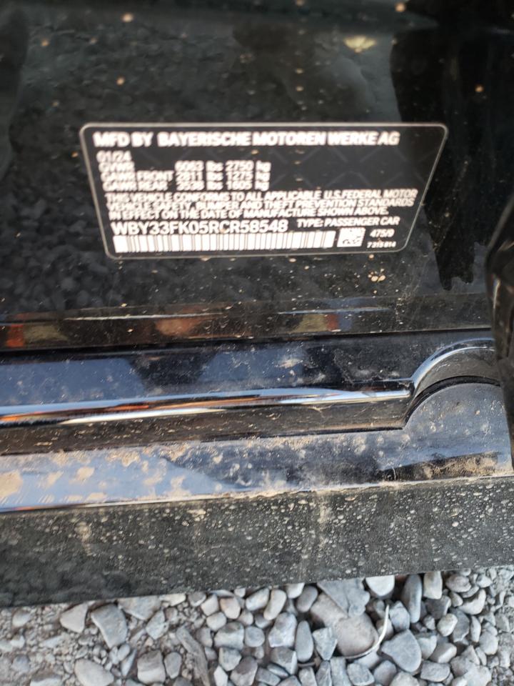 2024 BMW I5 Edrive 40 VIN: WBY33FK05RCR58548 Lot: 85006665