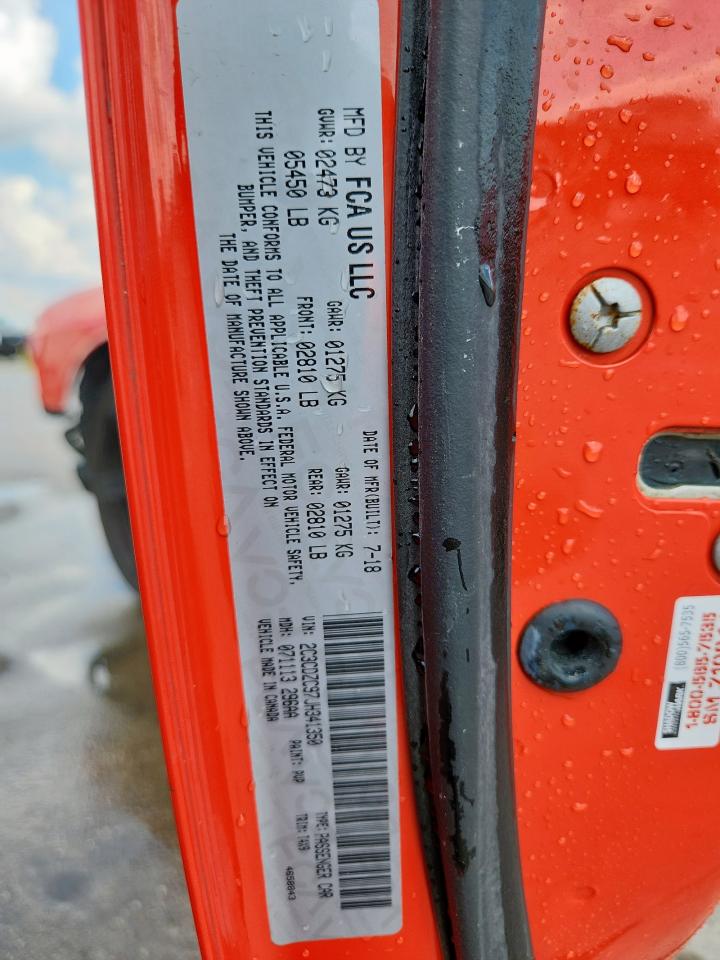 2018 Dodge Challenger Srt Hellcat VIN: 2C3CDZC97JH341350 Lot: 84796245