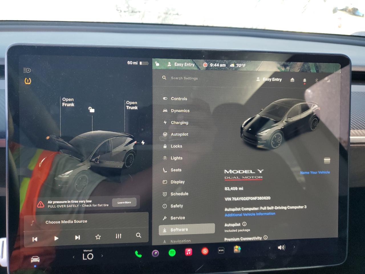 2022 Tesla Model Y VIN: 7SAYGDEF0NF380620 Lot: 81893855