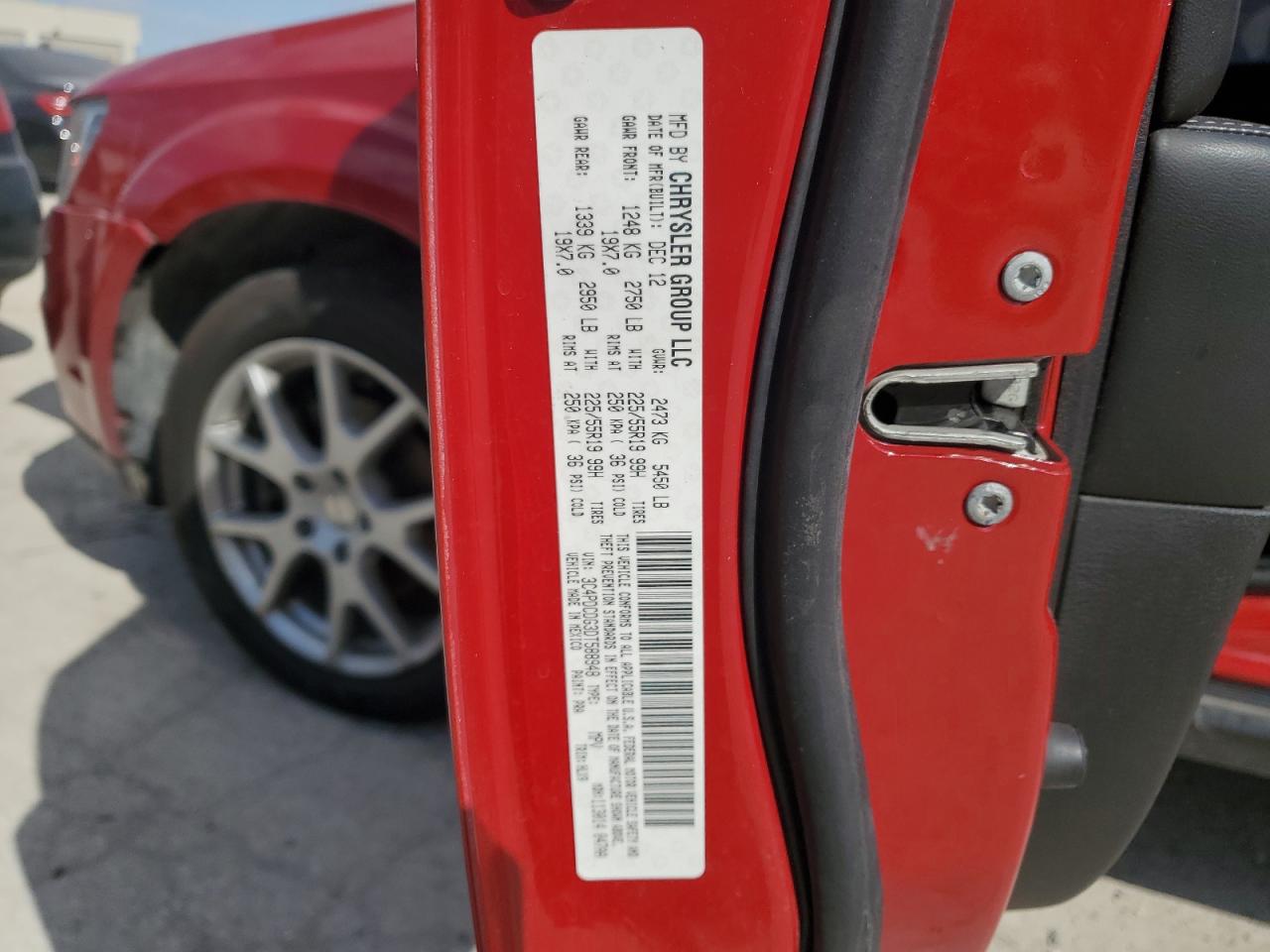 2013 Dodge Journey Crew VIN: 3C4PDCDG3DT588948 Lot: 81654495