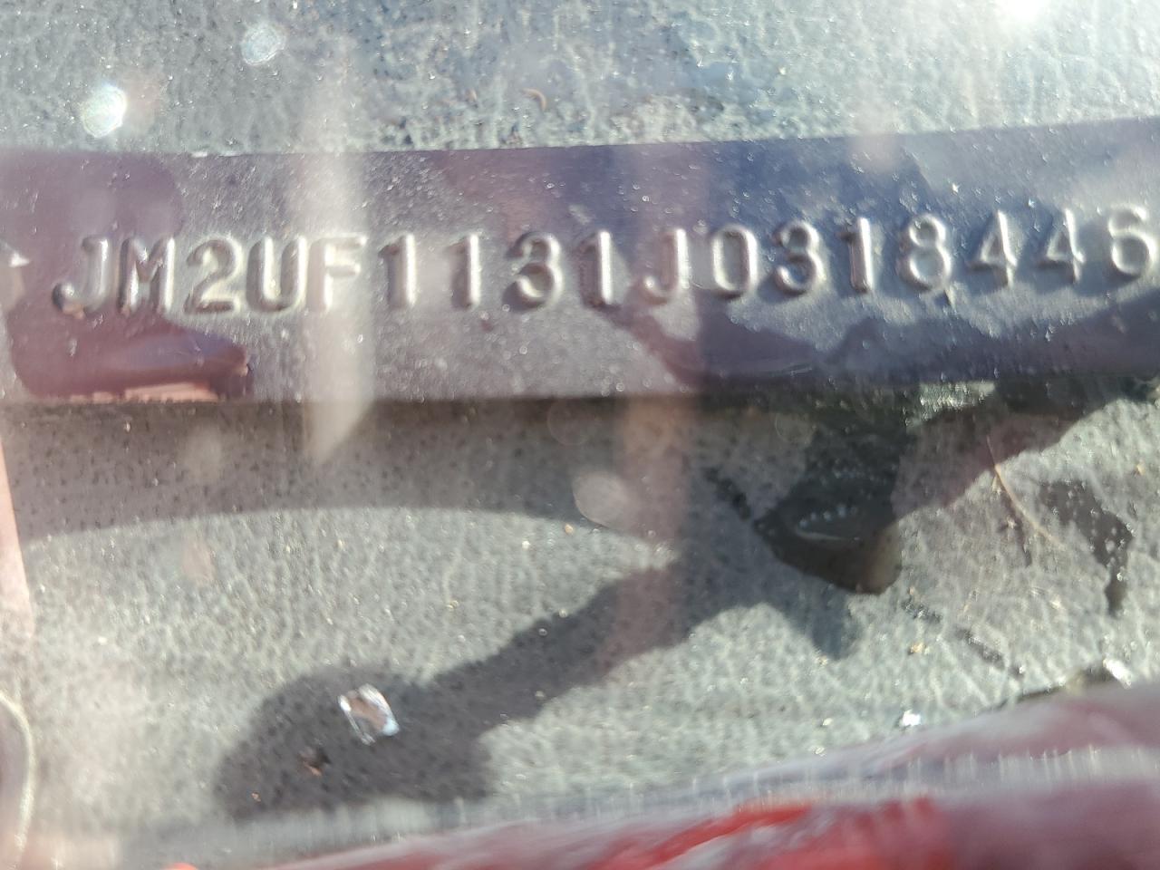 1988 Mazda B2200 Short Bed VIN: JM2UF1131J0318446 Lot: 87433625