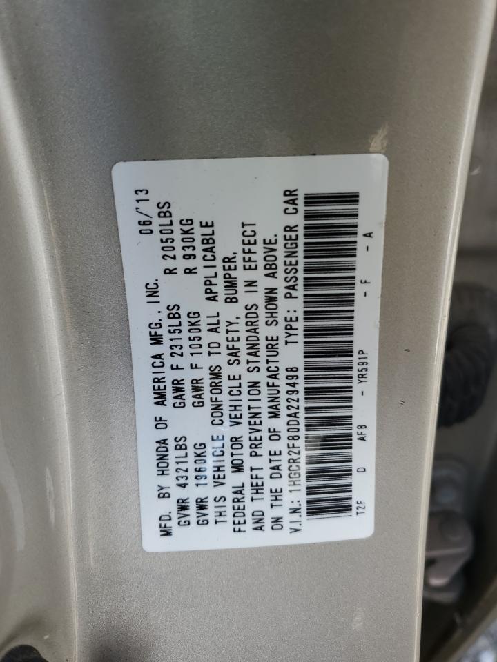 2013 Honda Accord Exl VIN: 1HGCR2F80DA229498 Lot: 84070305