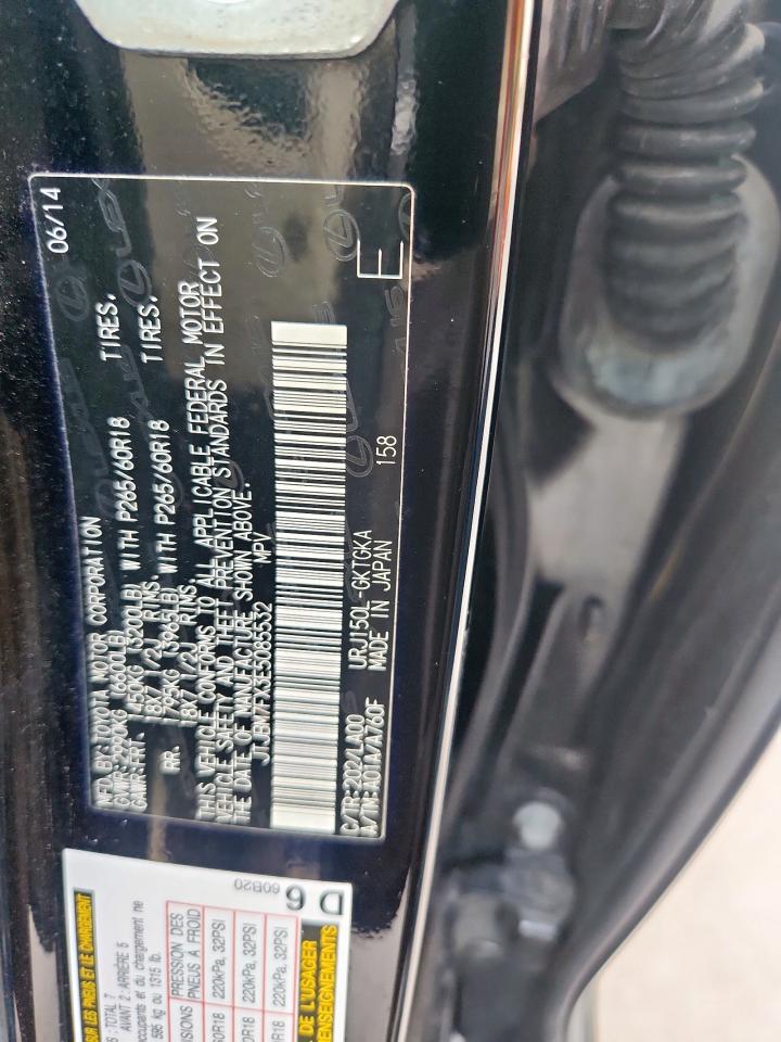 2014 Lexus Gx 460 VIN: JTJBM7FX3E5085532 Lot: 86079025