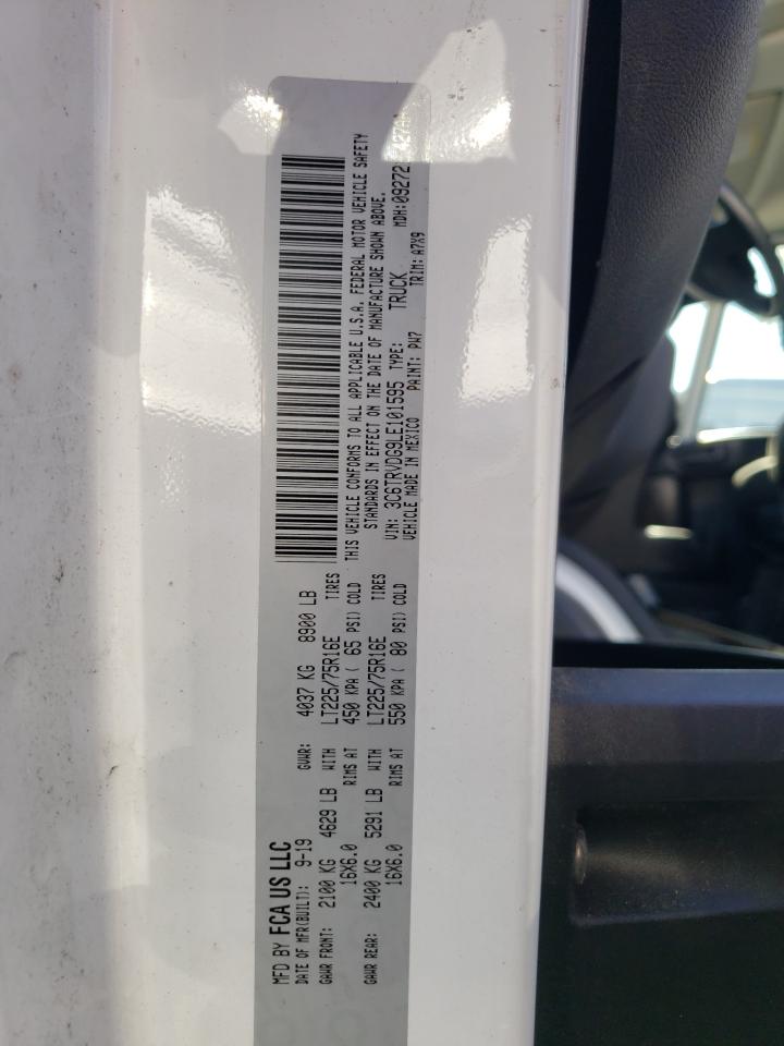 2020 Ram Promaster 2500 2500 High VIN: 3C6TRVDG9LE101595 Lot: 84262795