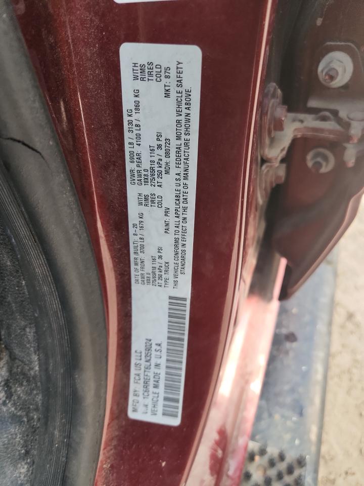 2020 Ram 1500 Big Horn/Lone Star VIN: 1C6RREFT6LN359024 Lot: 84204865