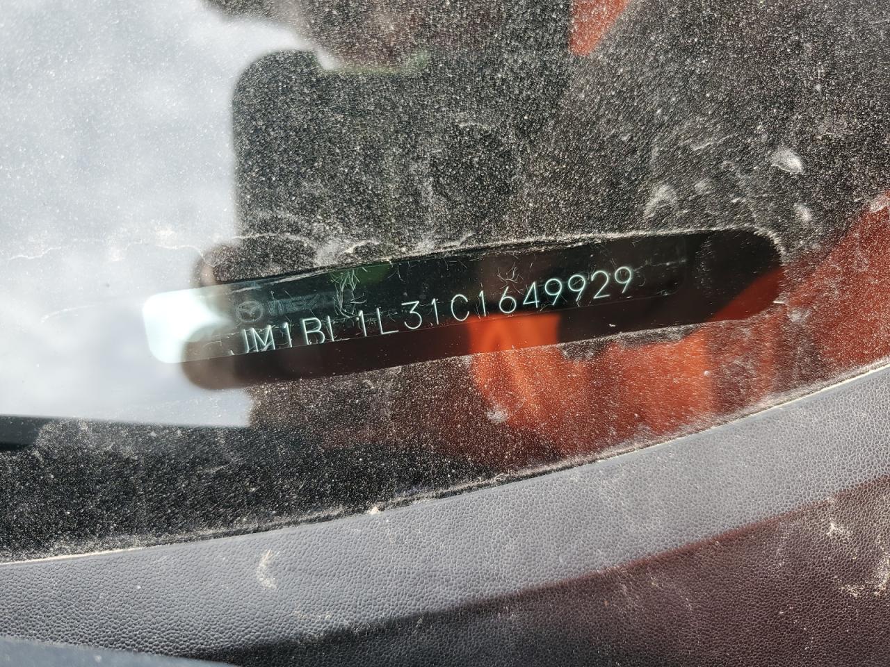 2012 Mazda Speed 3 VIN: JM1BL1L31C1649929 Lot: 82403575