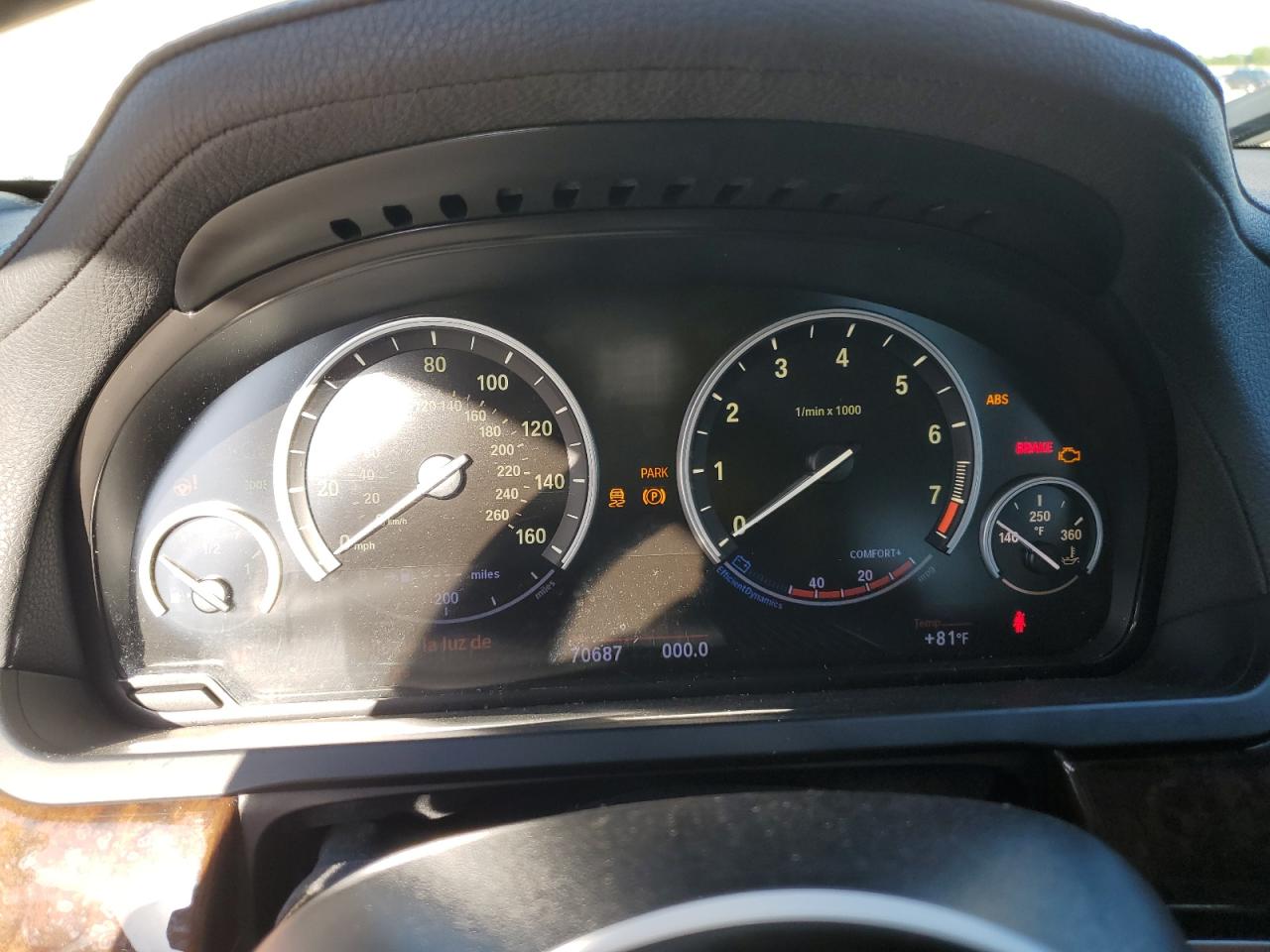 2013 BMW 750 I VIN: WBAYA8C51DC996867 Lot: 82089015