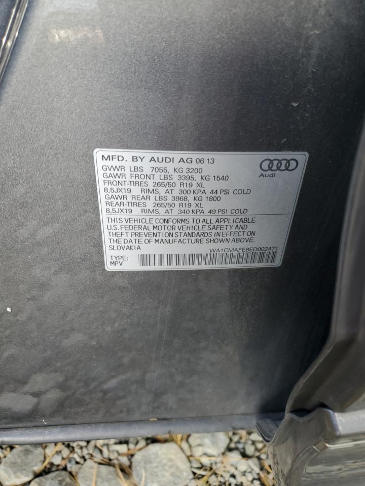 2014 Audi Q7 Premium VIN: WA1CMAFE8ED002471 Lot: 90422015