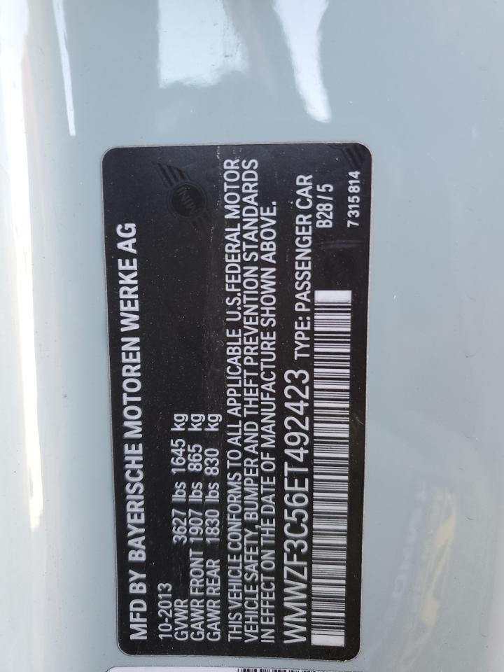 2014 Mini Cooper Clubman VIN: WMWZF3C56ET492423 Lot: 87070405