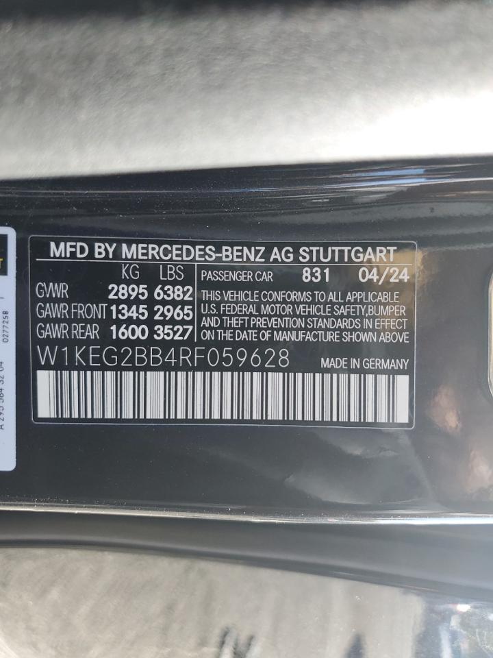 2024 Mercedes-Benz Eqe Sedan 350+ VIN: W1KEG2BB4RF059628 Lot: 85928825