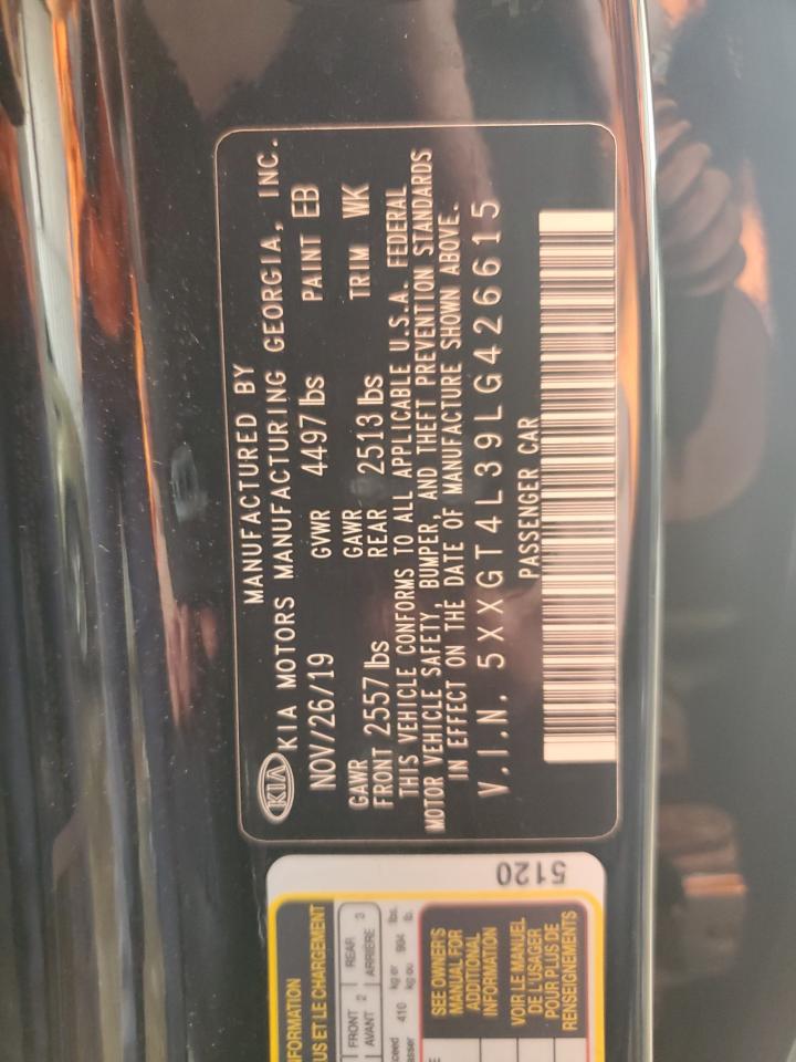 2020 Kia Optima Lx VIN: 5XXGT4L39LG426615 Lot: 85735785