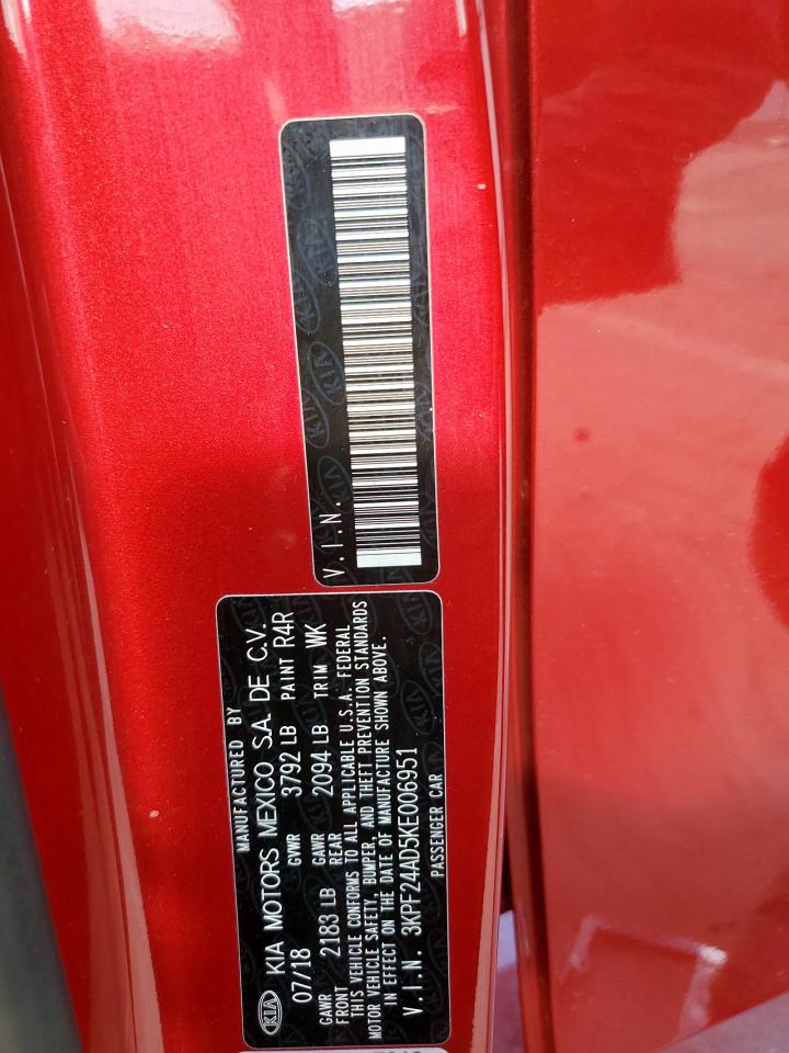 2019 Kia Forte Fe VIN: 3KPF24AD5KE006951 Lot: 82358975