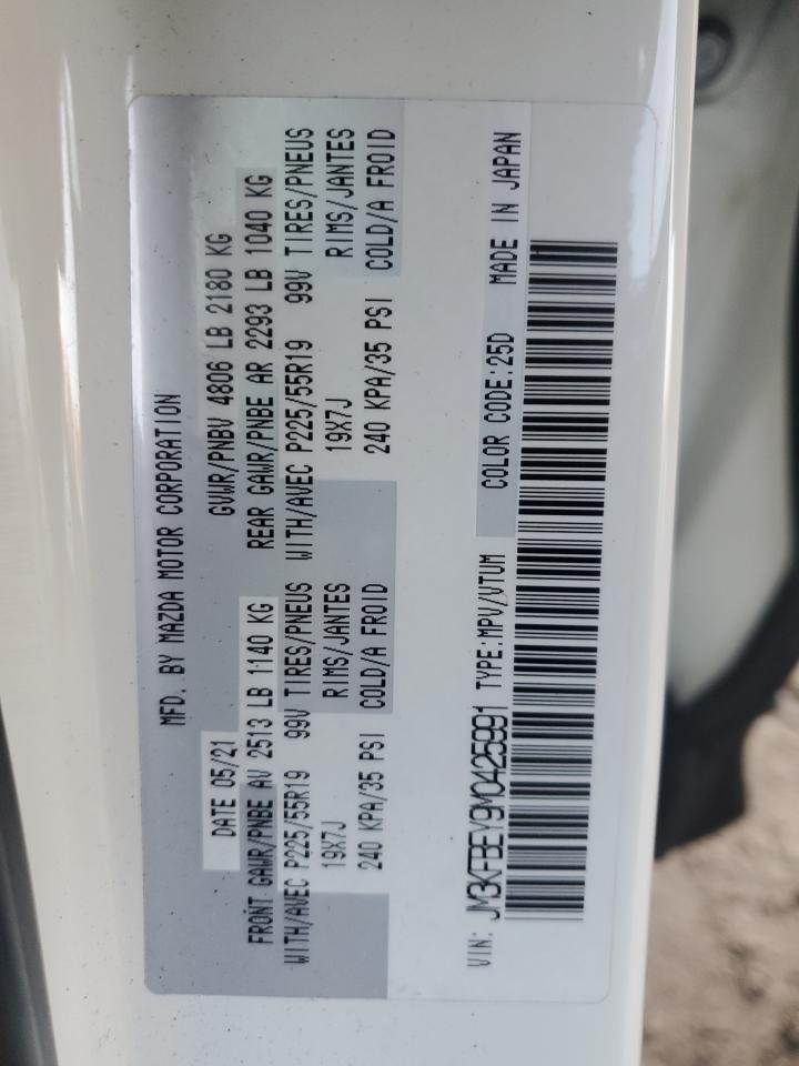 2021 Mazda Cx-5 Signature VIN: JM3KFBEY9M0425991 Lot: 85264295