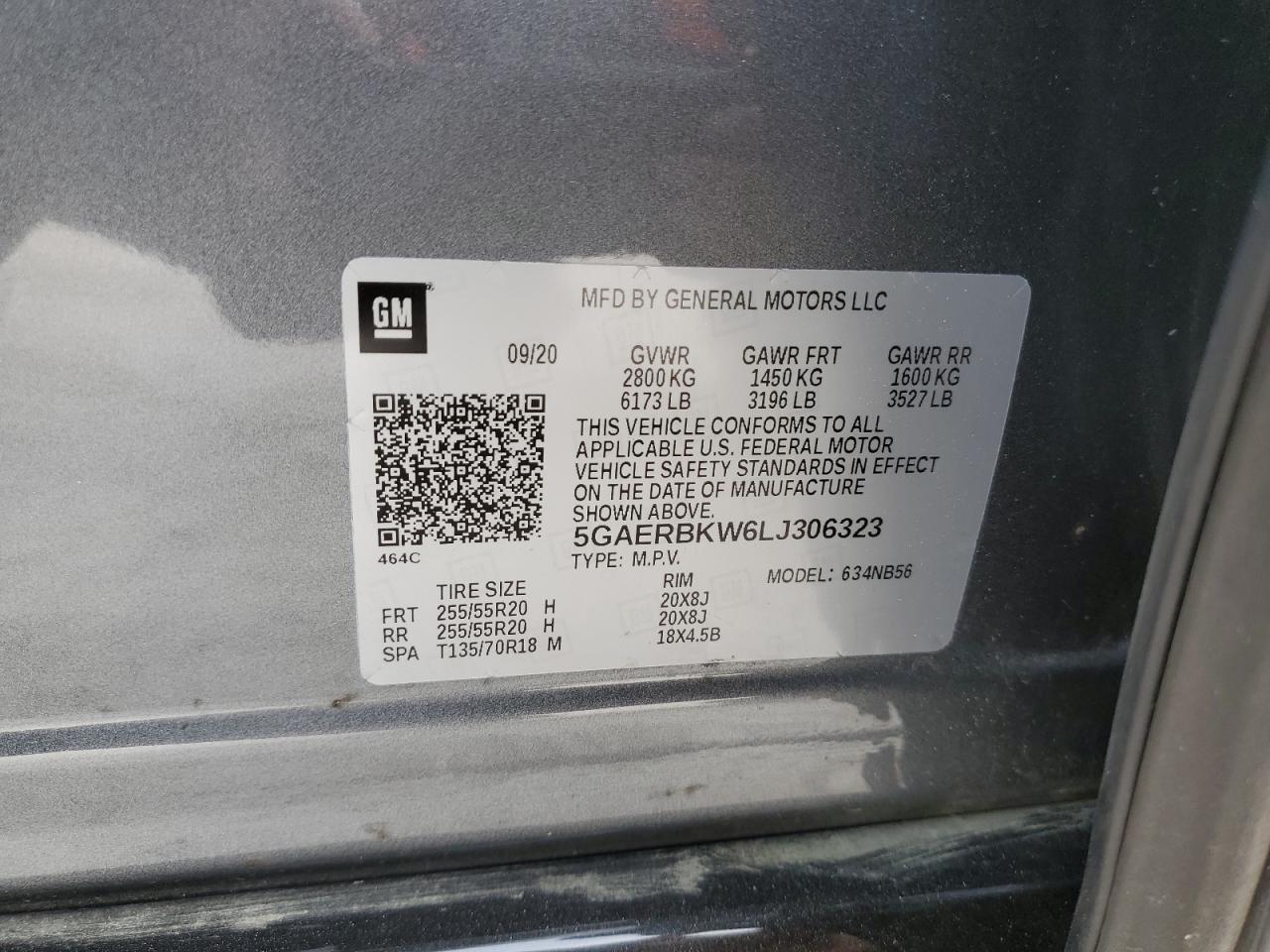 2020 Buick Enclave Essence VIN: 5GAERBKW6LJ306323 Lot: 86787165