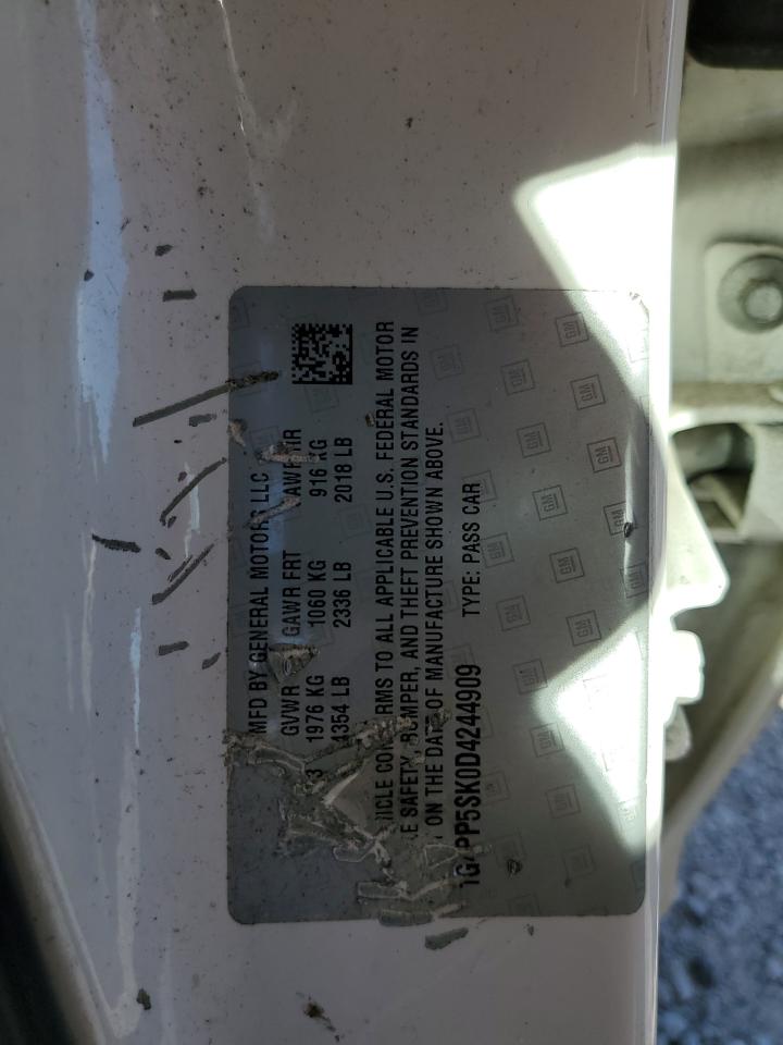 2013 Buick Verano VIN: 1G4PP5SK0D4244909 Lot: 81925695