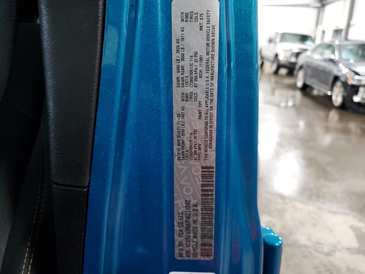 2024 Jeep Wrangler 4Xe VIN: 1C4RJXN68RW211242 Lot: 90731865