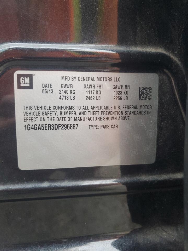 2013 Buick Lacrosse VIN: 1G4GA5ER3DF296887 Lot: 85752725
