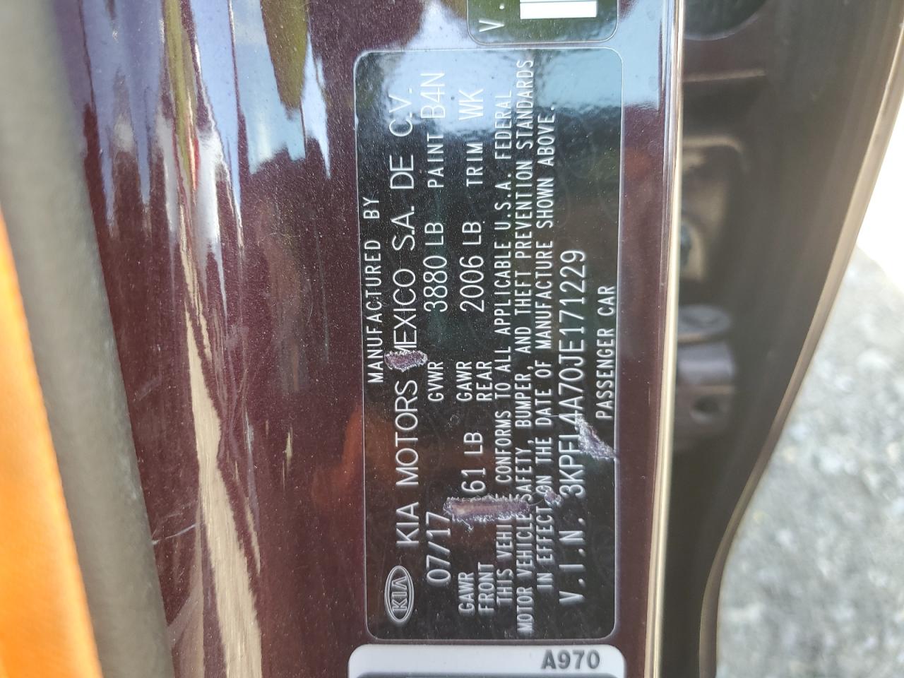 2018 Kia Forte Lx VIN: 3KPFL4A70JE171229 Lot: 84393685