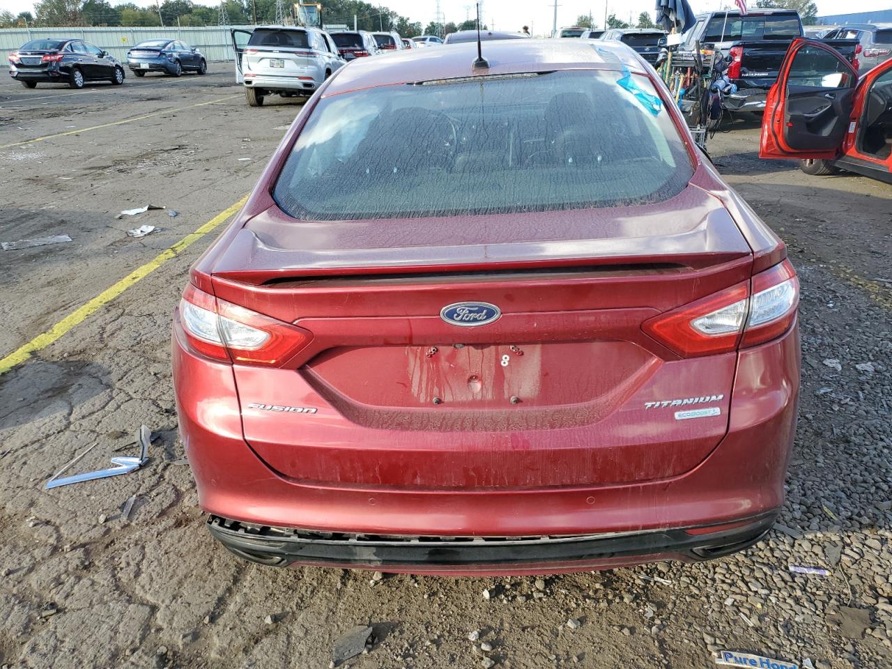 2013 Ford Fusion Titanium VIN: 3FA6P0K98DR351932 Lot: 84923185