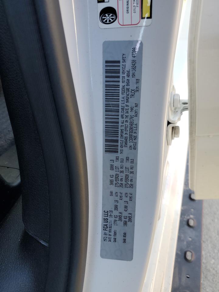 2019 Ram 1500 Big Horn/Lone Star VIN: 1C6RRFBG9KN691701 Lot: 89735795