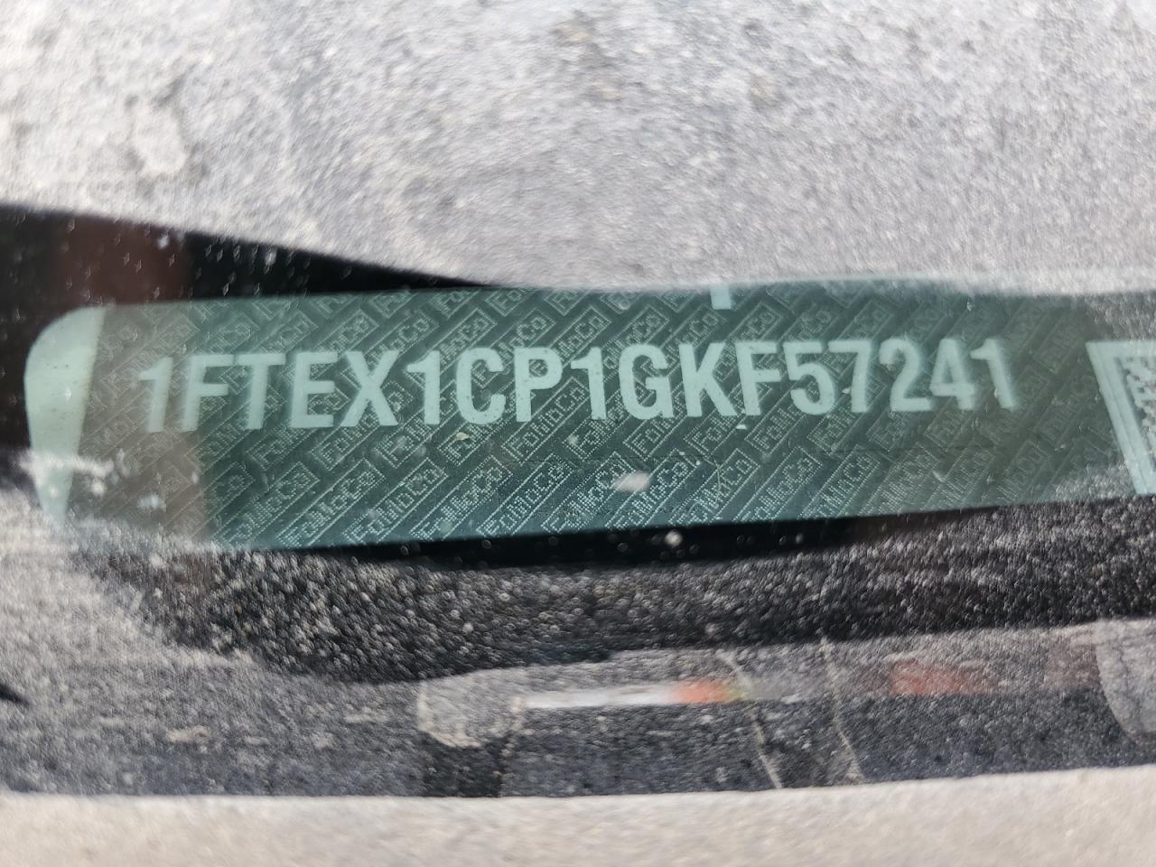 2016 Ford F150 Super Cab VIN: 1FTEX1CP1GKF57241 Lot: 89678315
