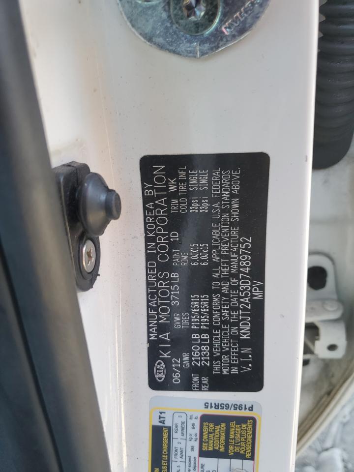 2013 Kia Soul VIN: KNDJT2A53D7489752 Lot: 81990795