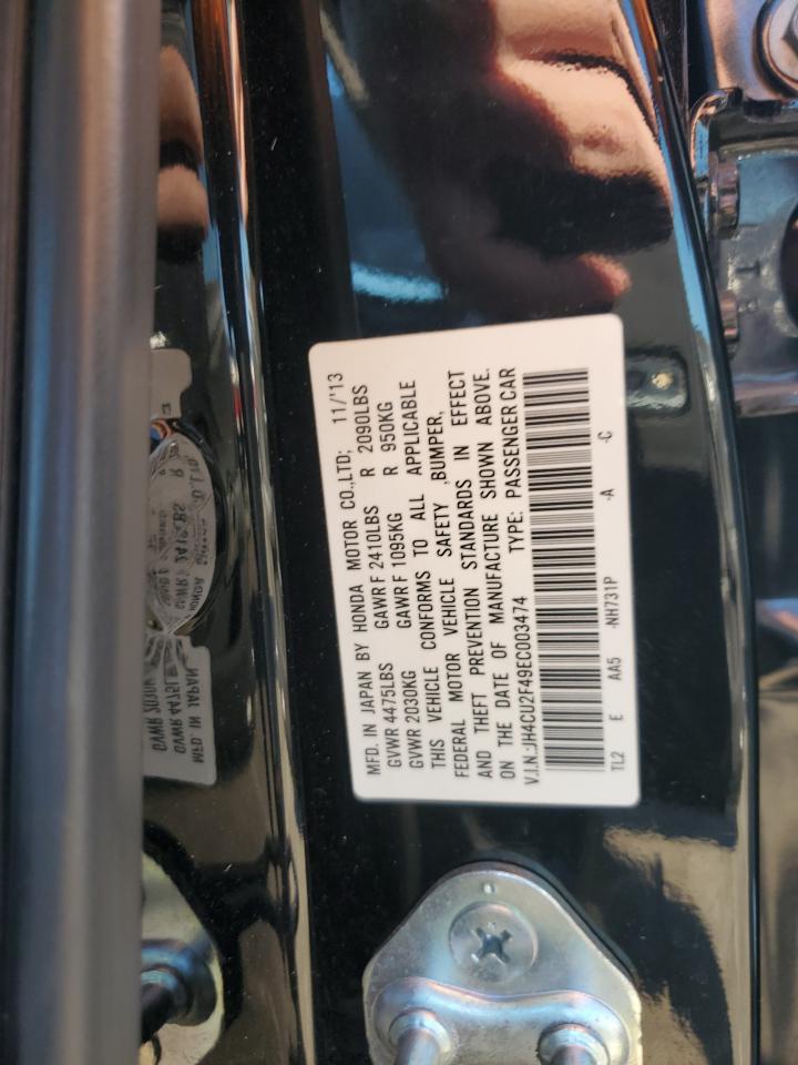 2014 Acura Tsx VIN: JH4CU2F49EC003474 Lot: 85543015