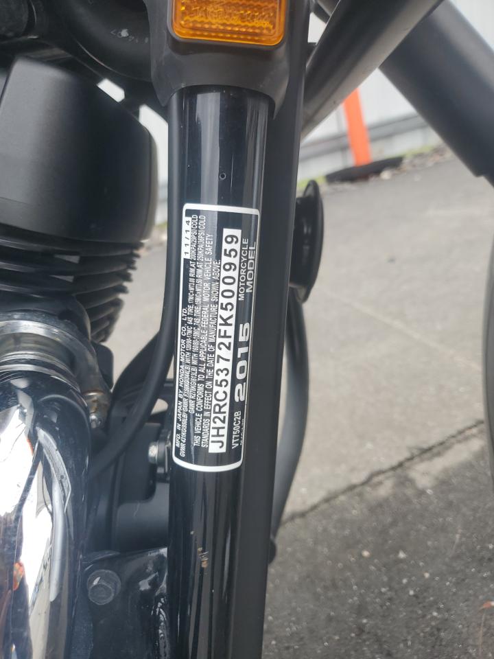 2015 Honda Vt750 C2B VIN: JH2RC5372FK500959 Lot: 89501875