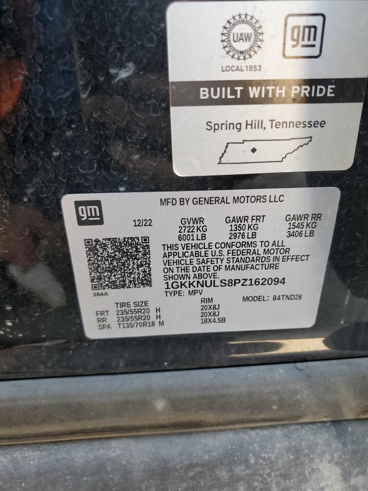 2023 GMC Acadia Slt VIN: 1GKKNULS8PZ162094 Lot: 81926085