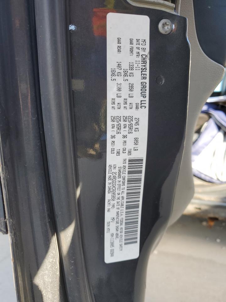 2012 Dodge Grand Caravan Crew VIN: 2C4RDGDGXCR205850 Lot: 82722745